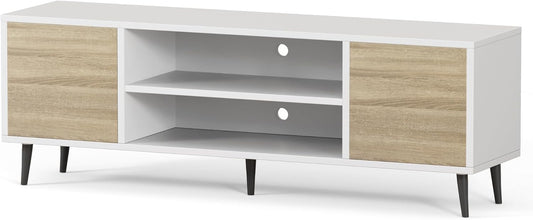 Modern TV Stand for 65 Inch Television with Storage Cabinets