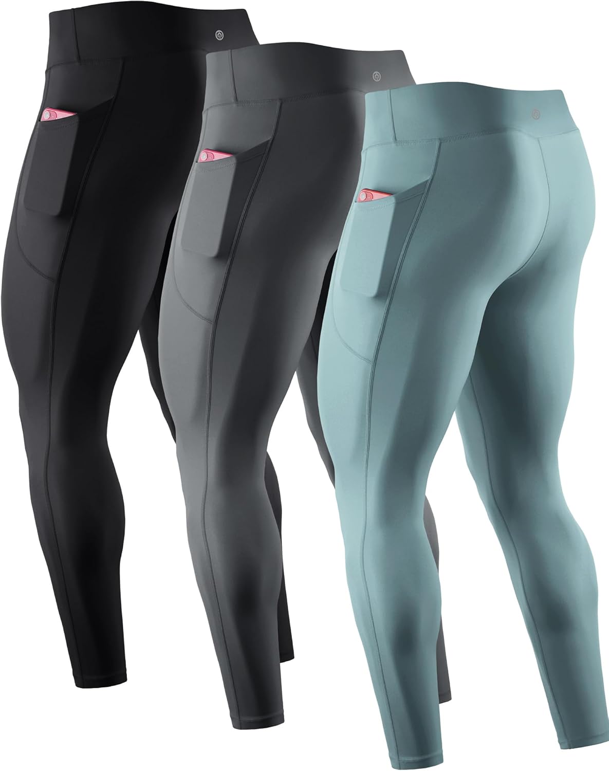 NELEUS Men's Dry Fit Compression Baselayer Pants for Comfort