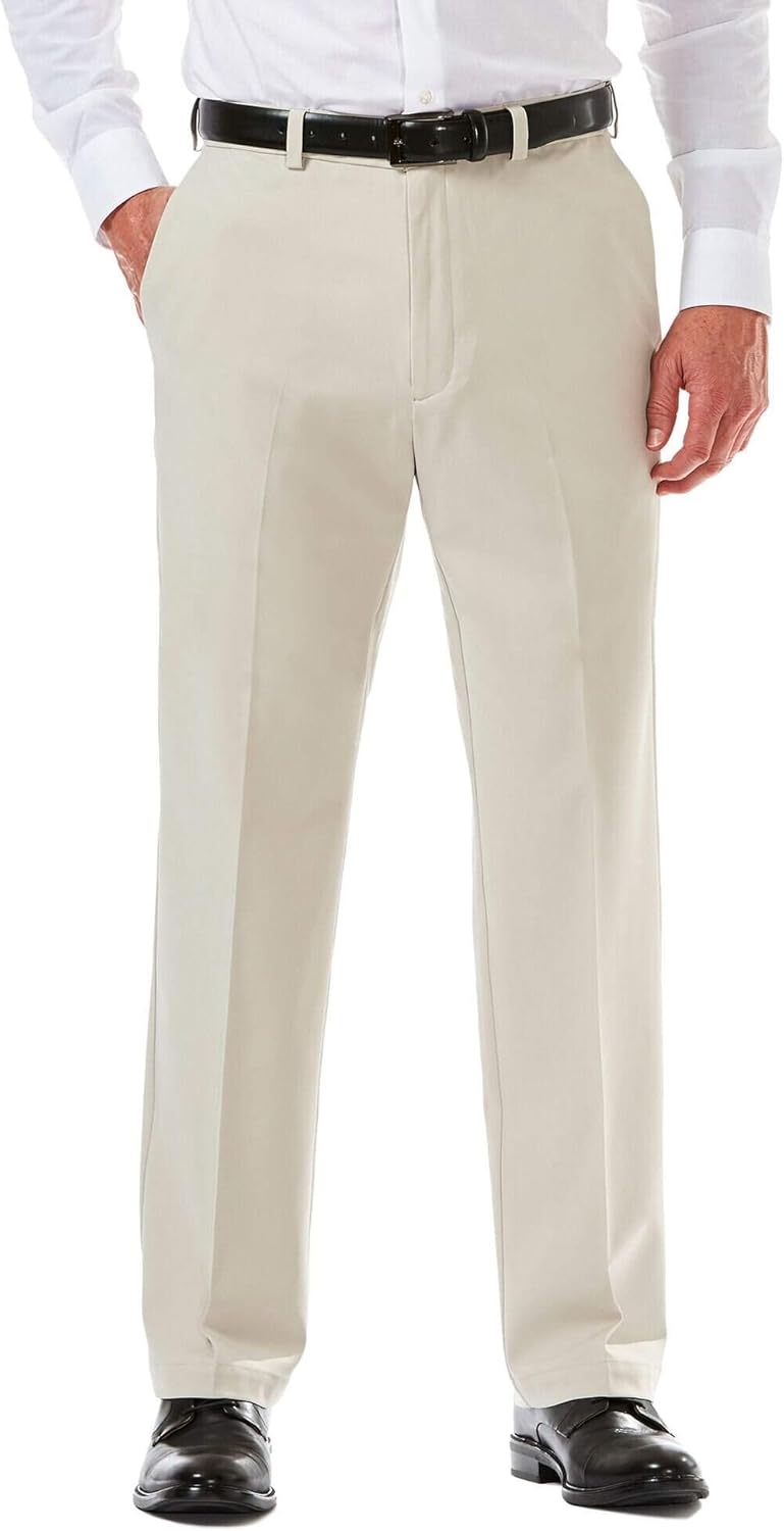 Haggar Men's Cool 18 Pro Classic Fit Golf Pant for Comfort