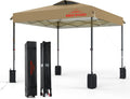 10x10 Pop Up Canopy Easy Up Canopy Tent - One Person Set Up, Heavy