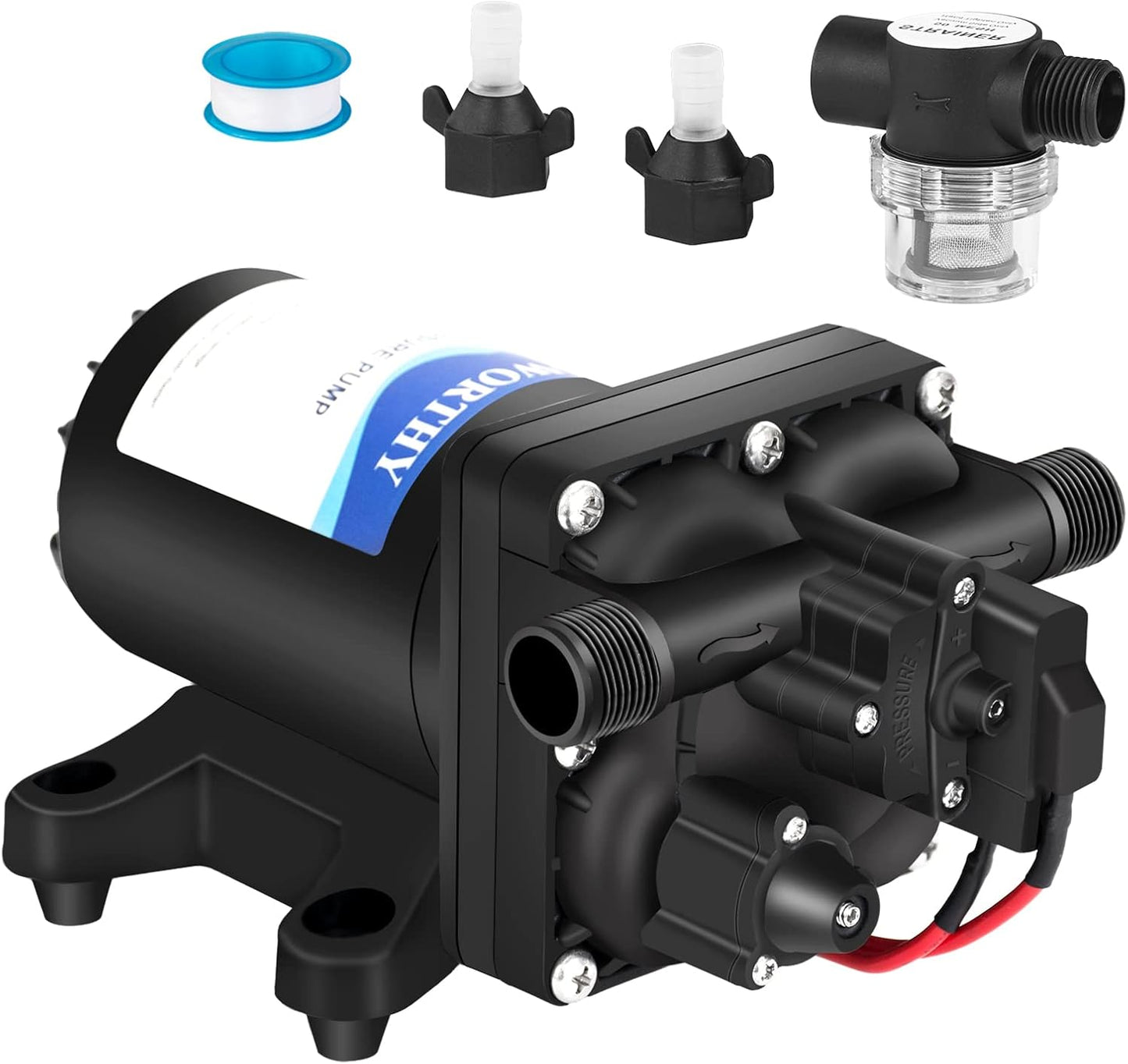 ECO-WORTHY 12V RV Water Pump with Pressure Switch for Potable Use