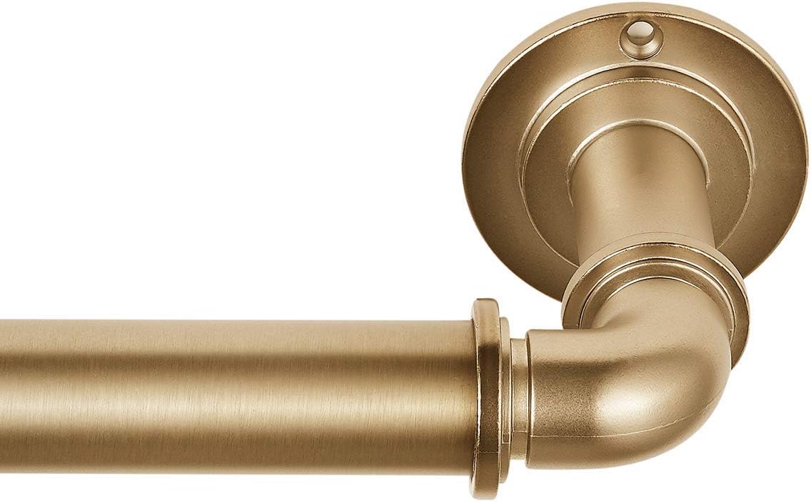 Industrial Room Darkening Curtain Rod Set for Stylish Windows