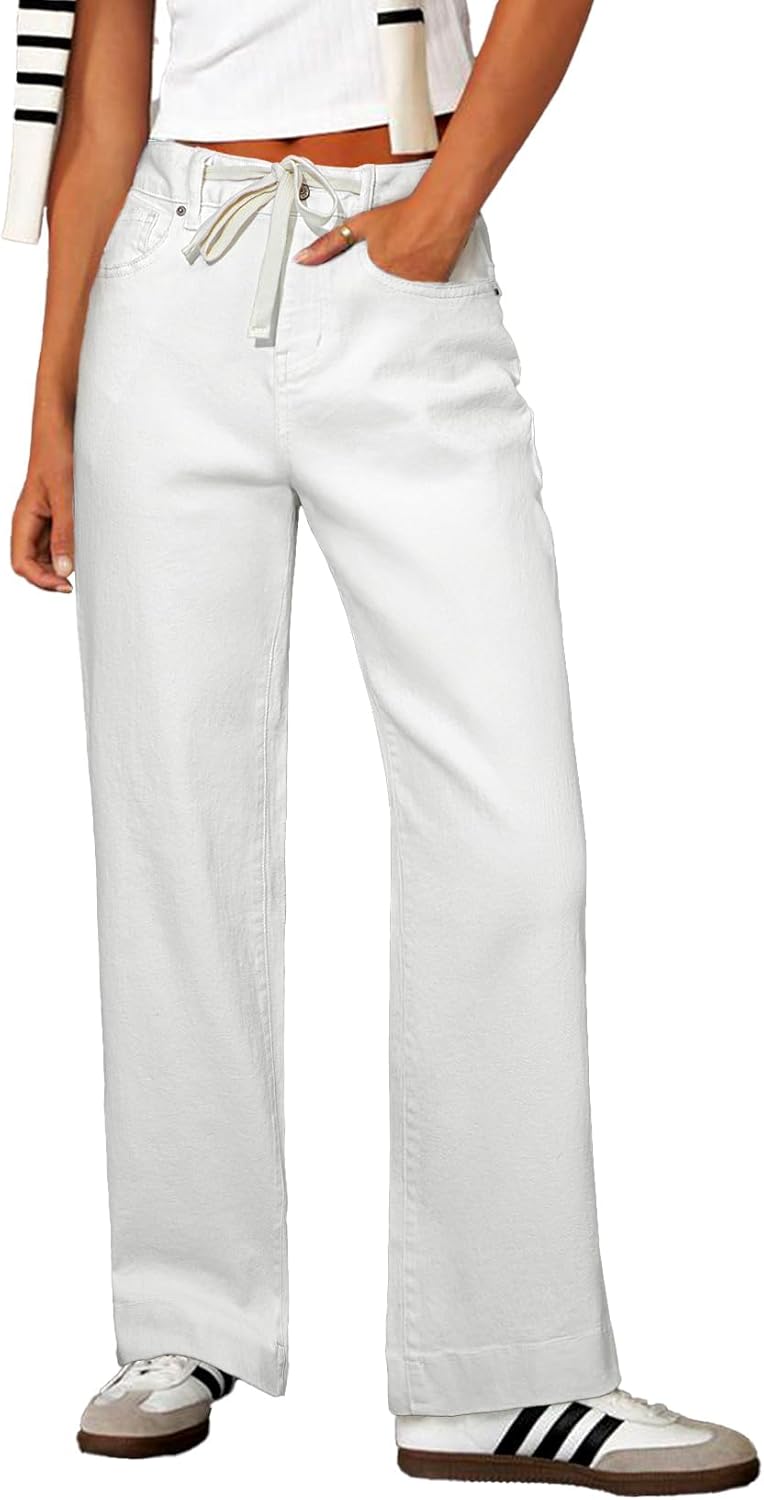 Wide Leg Jeans for Women: High Waisted Stretchy Baggy Style