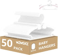 Adjustable Baby Hangers 50 Pack for Newborn Closet Organization