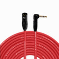 Balanced XLR to Right Angle 1/4ft TRS Cable 75 ft - Clear Live Sound