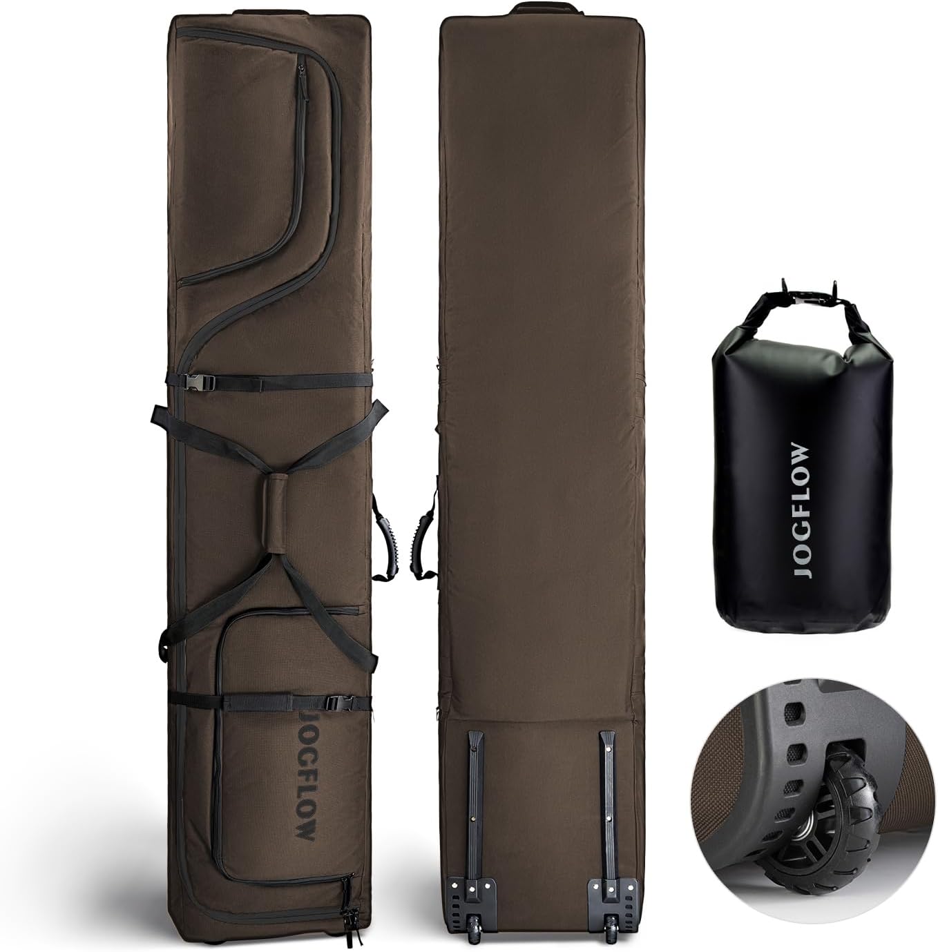 Waterproof Roller Ski Bag with 360 Padding