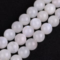 Gem-Inside 14mm Blue Rainbow Moonstone Beads - Natural Round Strand