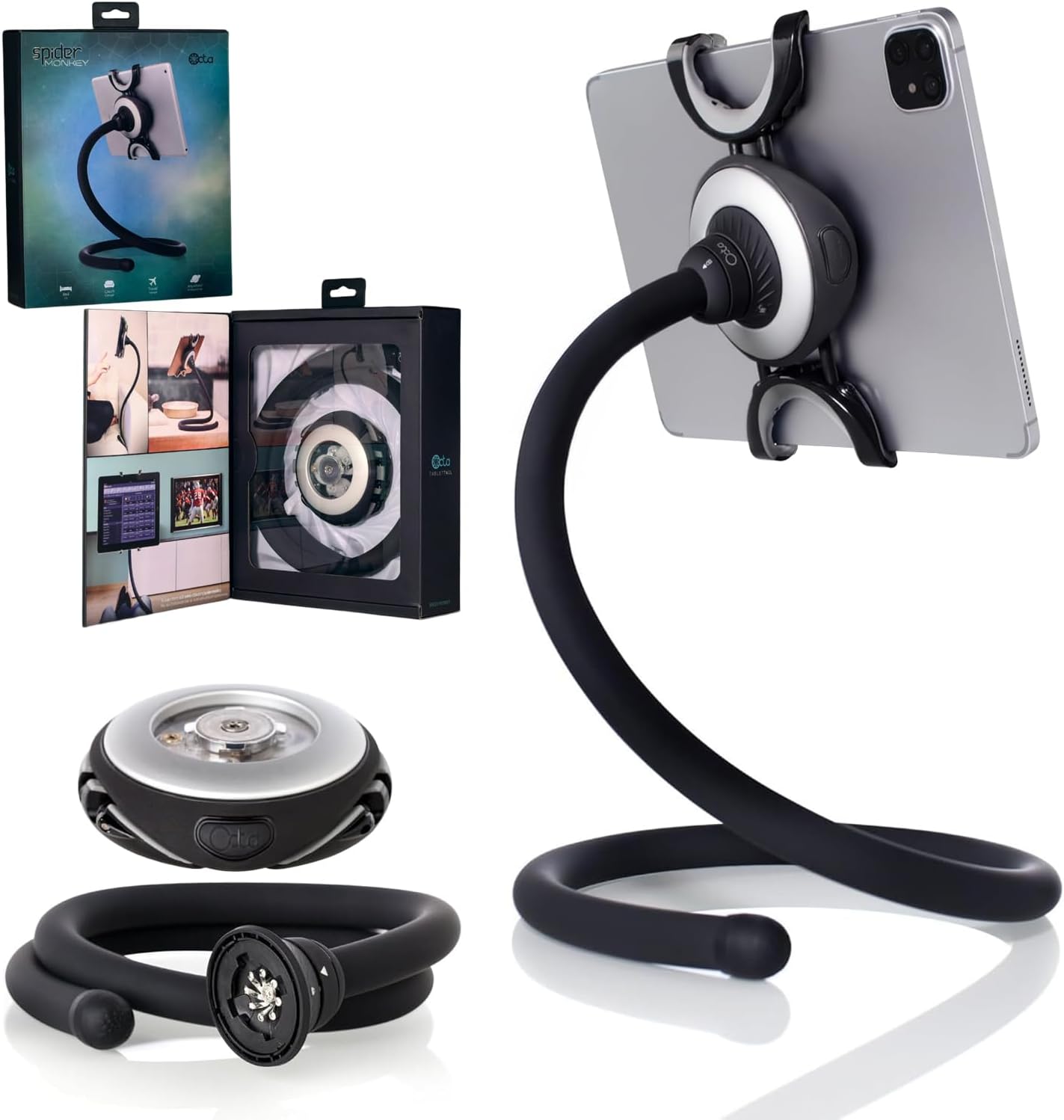OCTA Spider Monkey Gooseneck Tablet Mount for iPad & Galaxy