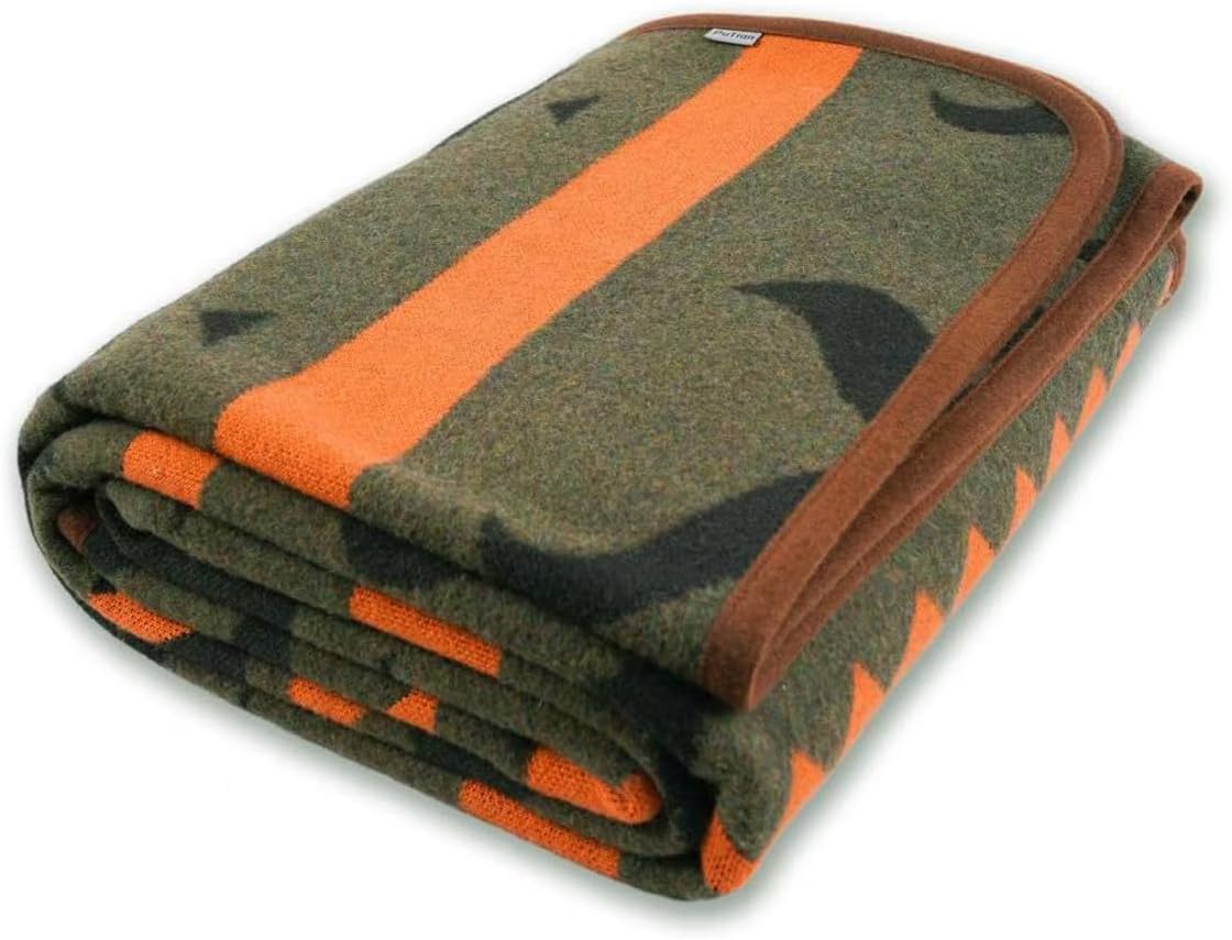 PuTian Merino Wool Blanket - Warm, Thick, Washable Outdoor Throw