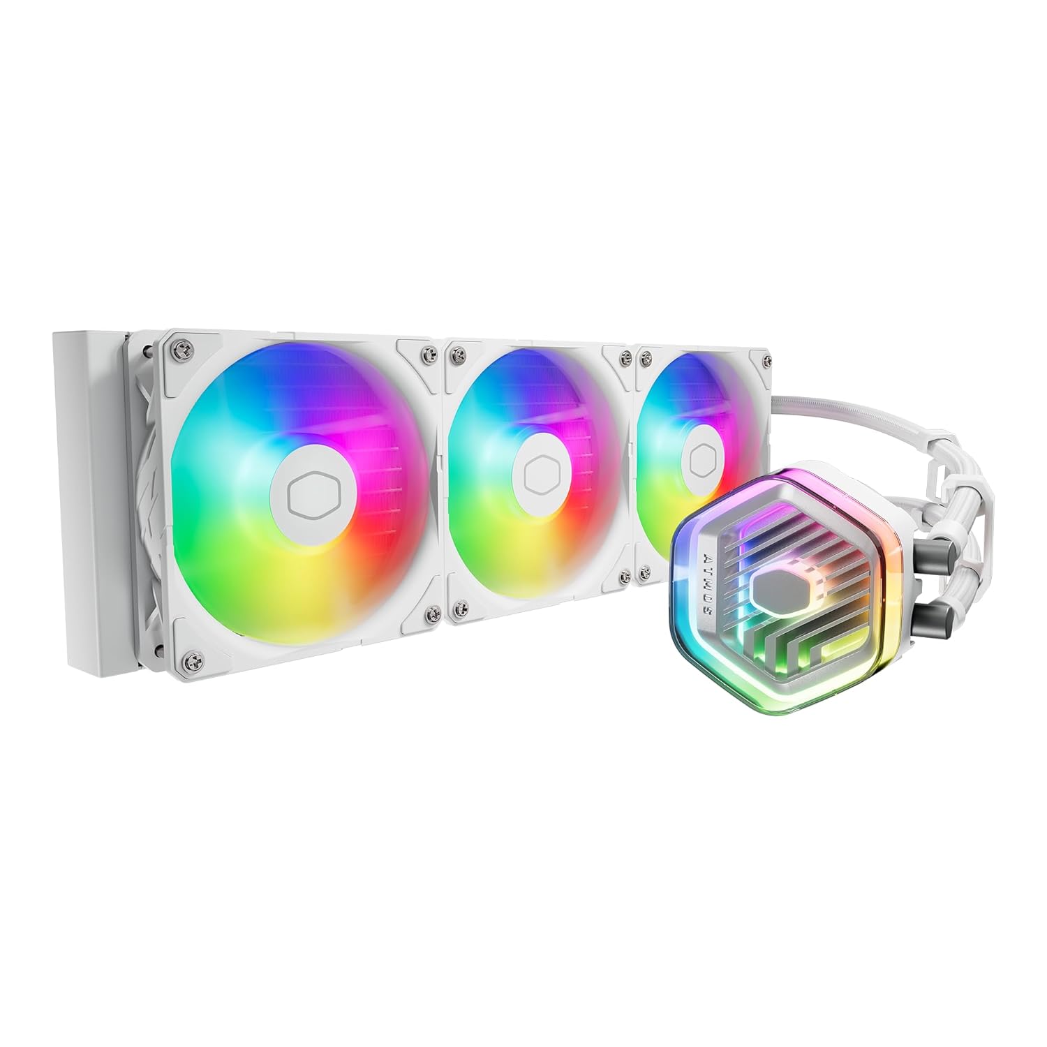 Cooler Master 360 Atmos White AIO Liquid Cooler for R9 and i9