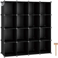 Cube Storage Organizer 16-Cube Shelves - Modular Closet Storage
