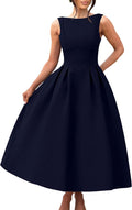 Elegant Sleeveless Backless A Line Evening Party Dress for Women