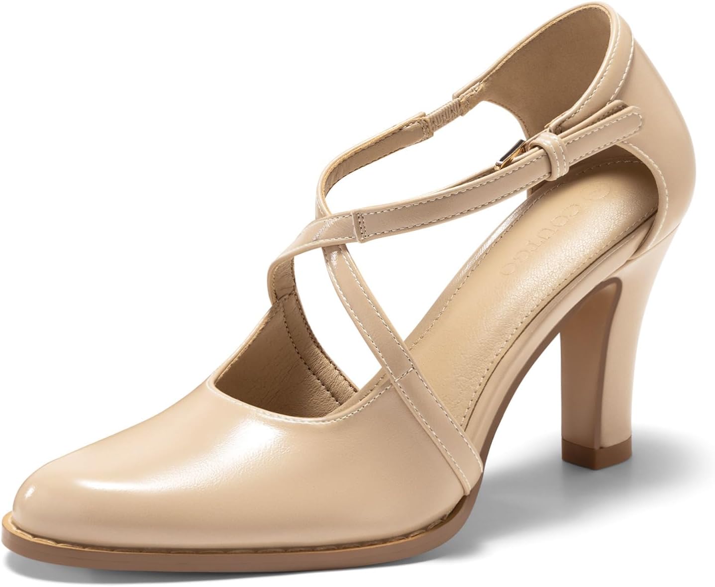 Coutgo Womens Chunky High Heels Dress Shoes for Every Occasion