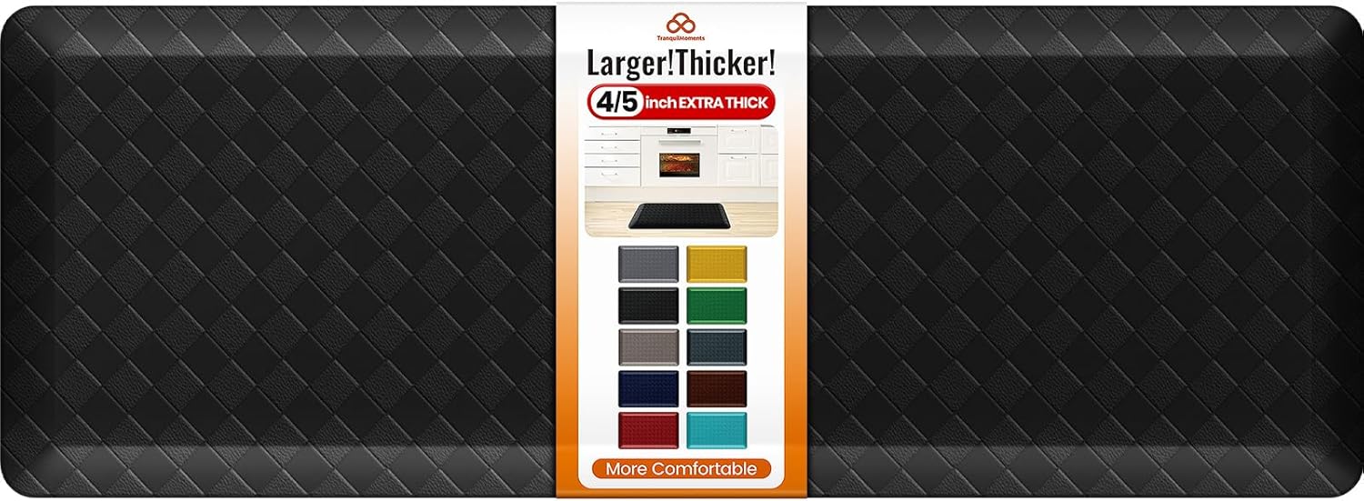 4/5 Inch Extra Thick Kitchen Mats for Comfort and Safety
