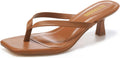 Women's Kitten Heel Flip Flop Sandals 1.97in - Elegant Everyday