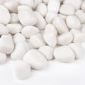 30 lbs White Rocks for Landscaping - Polished 1-2 in Decorative Stones
