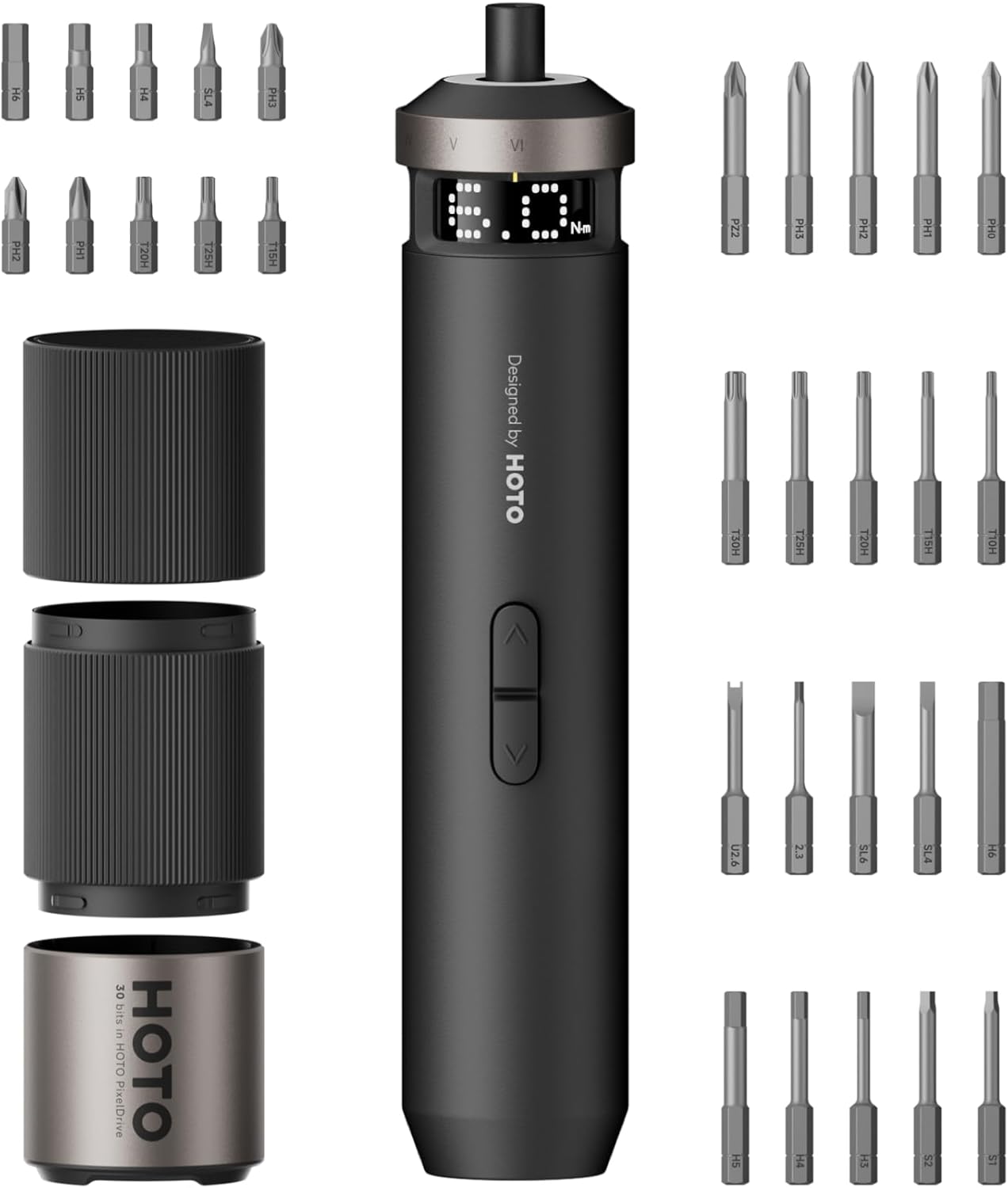 HOTO PixelDrive Electric Screwdriver with Smart Display Features