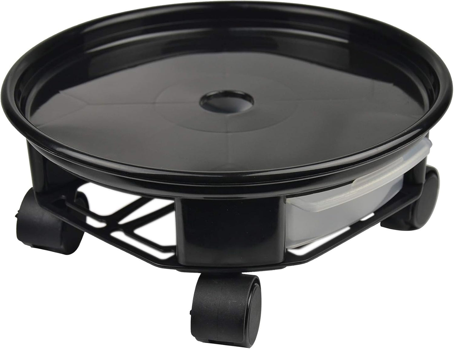 17.7 in Black Plant Caddy with Caster Wheels for Easy Moving