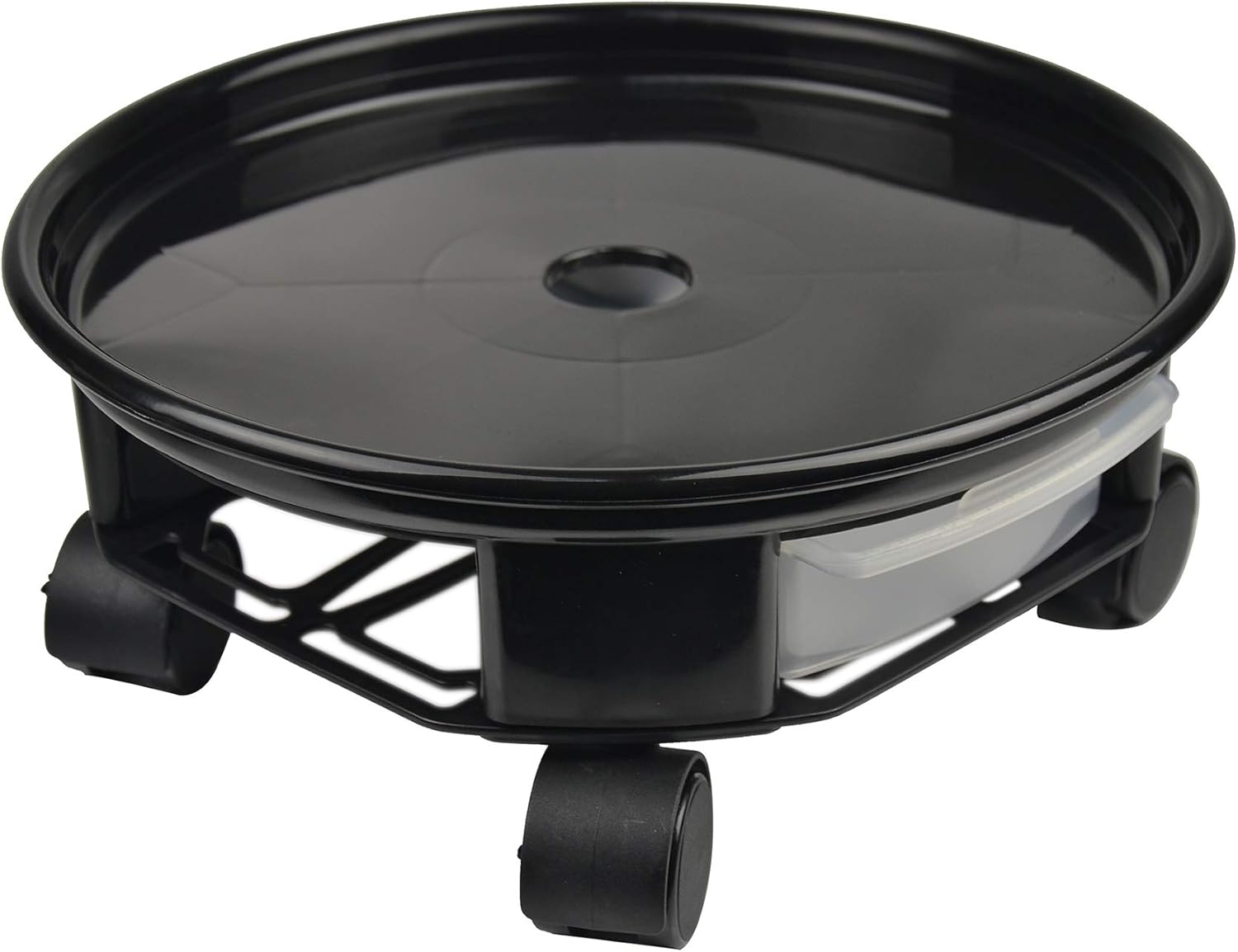 17.7 in Black Plant Caddy with Caster Wheels for Easy Moving