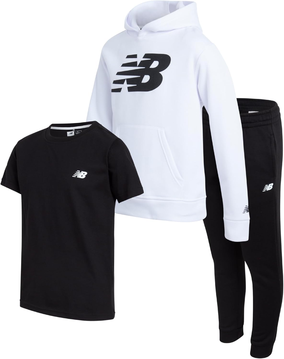 New Balance Boys Sweat Suit Set - Stylish 3 Piece Outfit