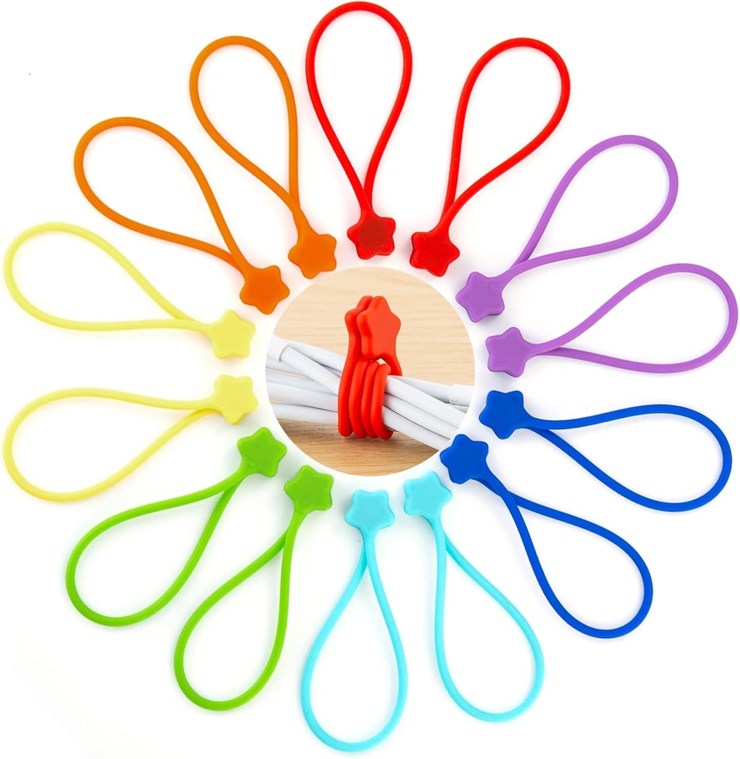 Fironst Magnetic Cable Ties - Organize & Decorate in Style!