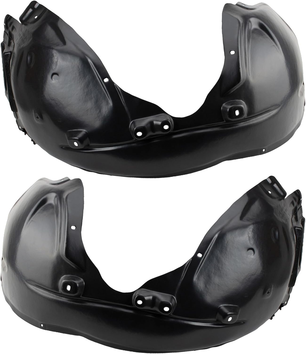 TRQ Front Inner Fender Liner Set for 2015-2020 Dodge Charger