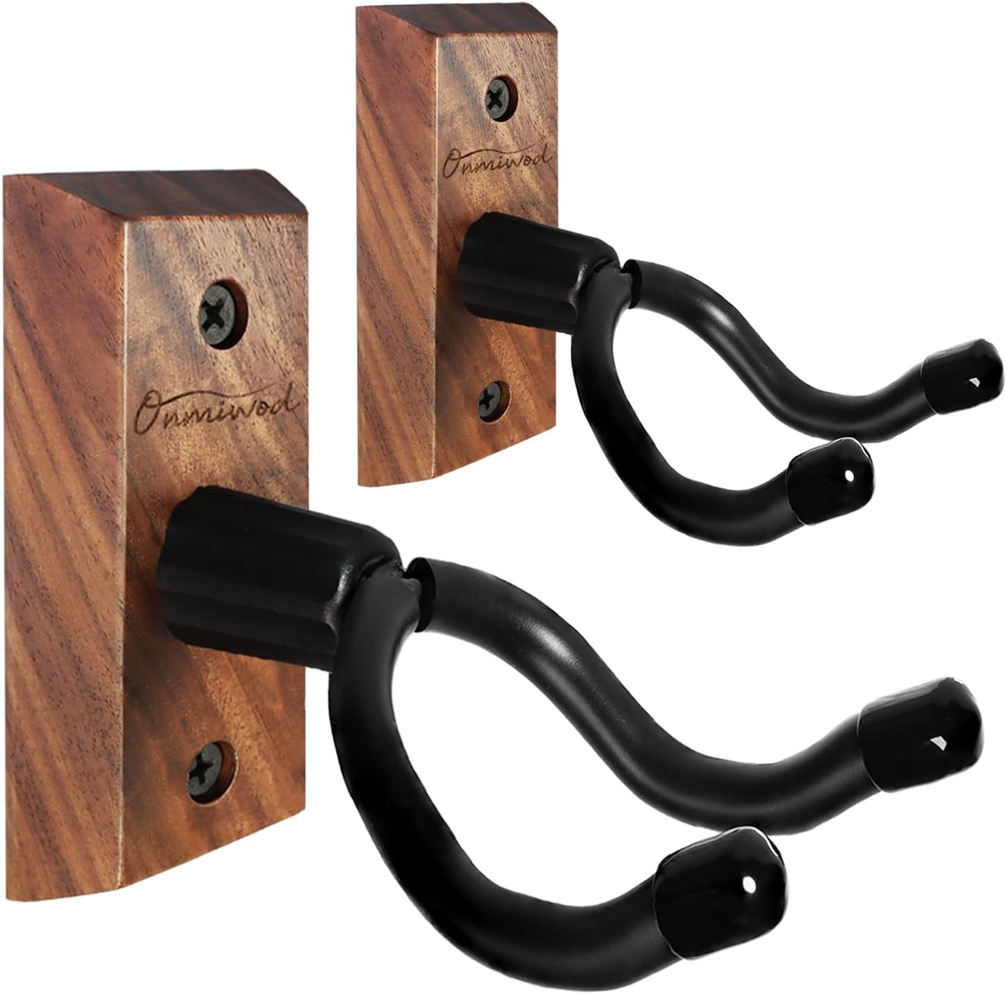 Black Walnut Ukulele Wall Mounts - Set of 2