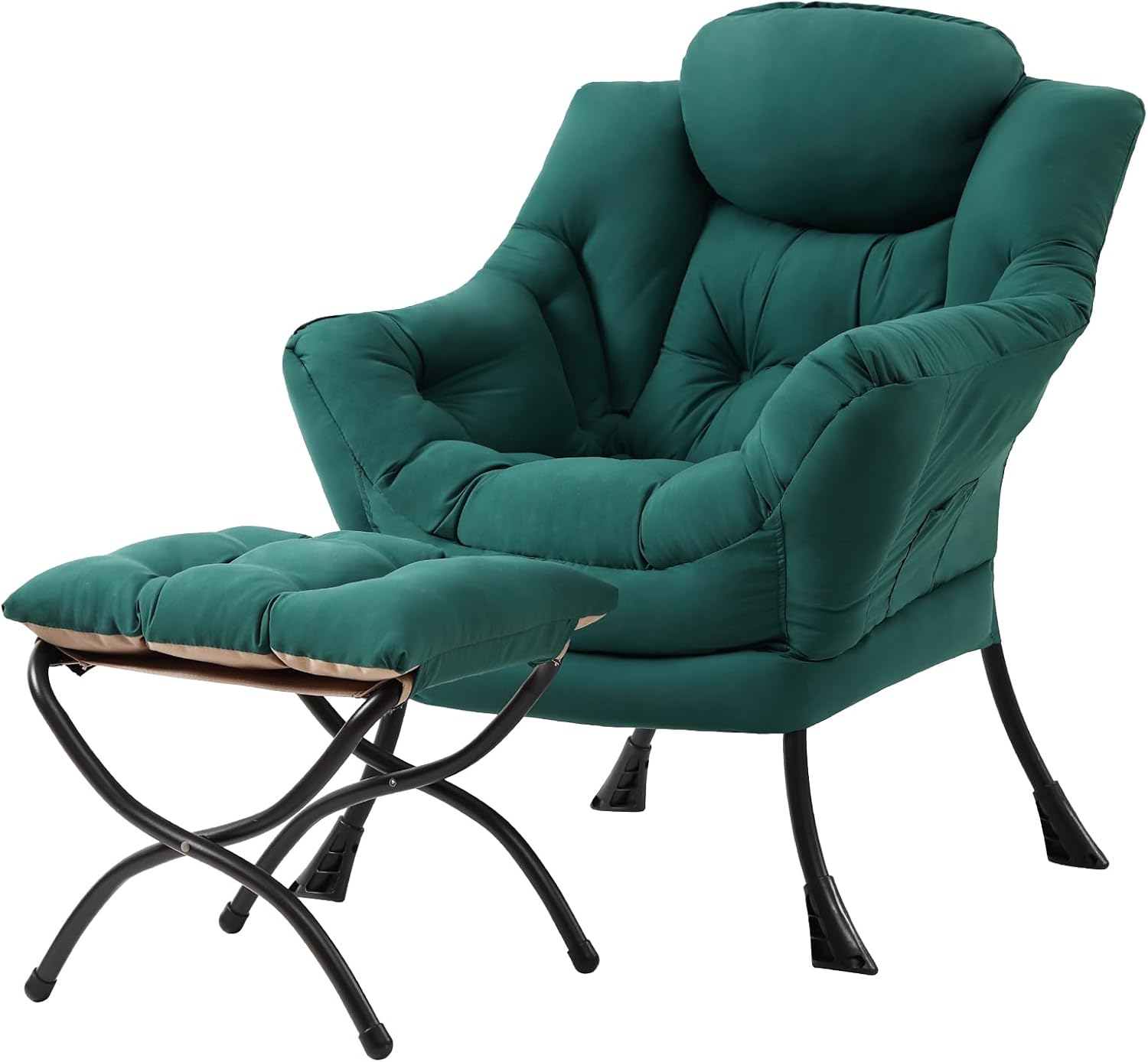 Tiita Lazy Chair with Ottoman for Comfy Living Room Relaxation