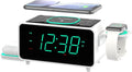 Smartset Dual Alarm Clock FM Radio with 15W Wireless Charging
