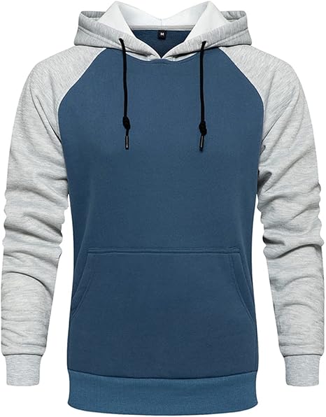 DUOFIER Hoodies for Men Pullover Sweatshirt with Kangaroo Pocket