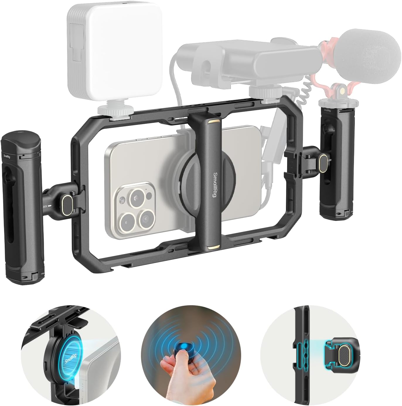 SmallRig Universal Quick Release Phone Cage Kit for Video Creators