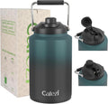 1 Gallon Water Jug 2-in-1 Lid - Insulated Triple Wall Hydration
