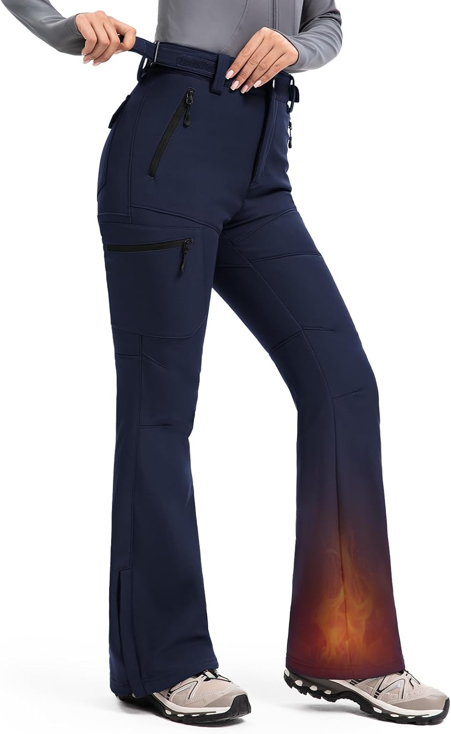 Moosehill Women's Snow Ski Pants for Winter Hiking and Snowboarding
