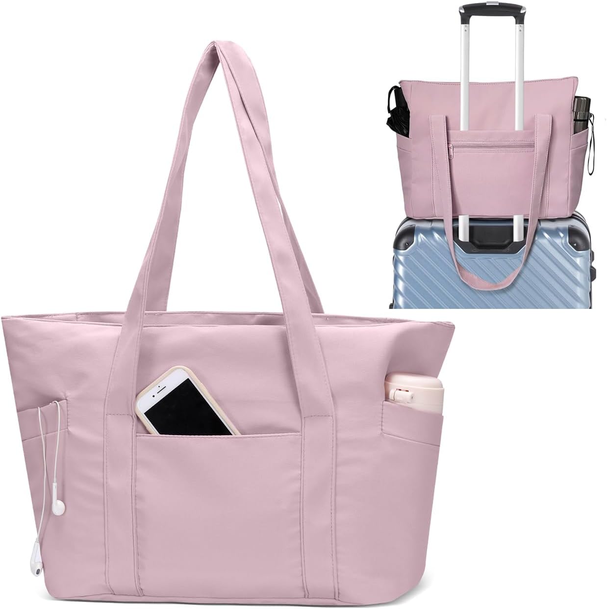 Quoyiyo Women's Travel Yoga Gym Bag - Mat Holder Included