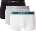 Men's Cotton Stretch Tricolor Waistband Trunks, 3-Pack - Size Up