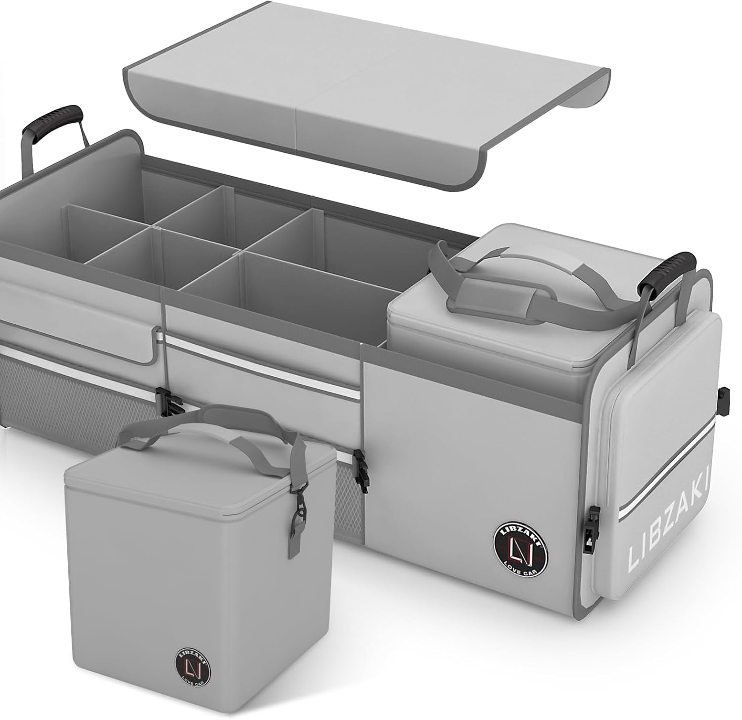 LIBZAKI Oversize 4 in 1 Car Trunk Storage Organizer for SUVs