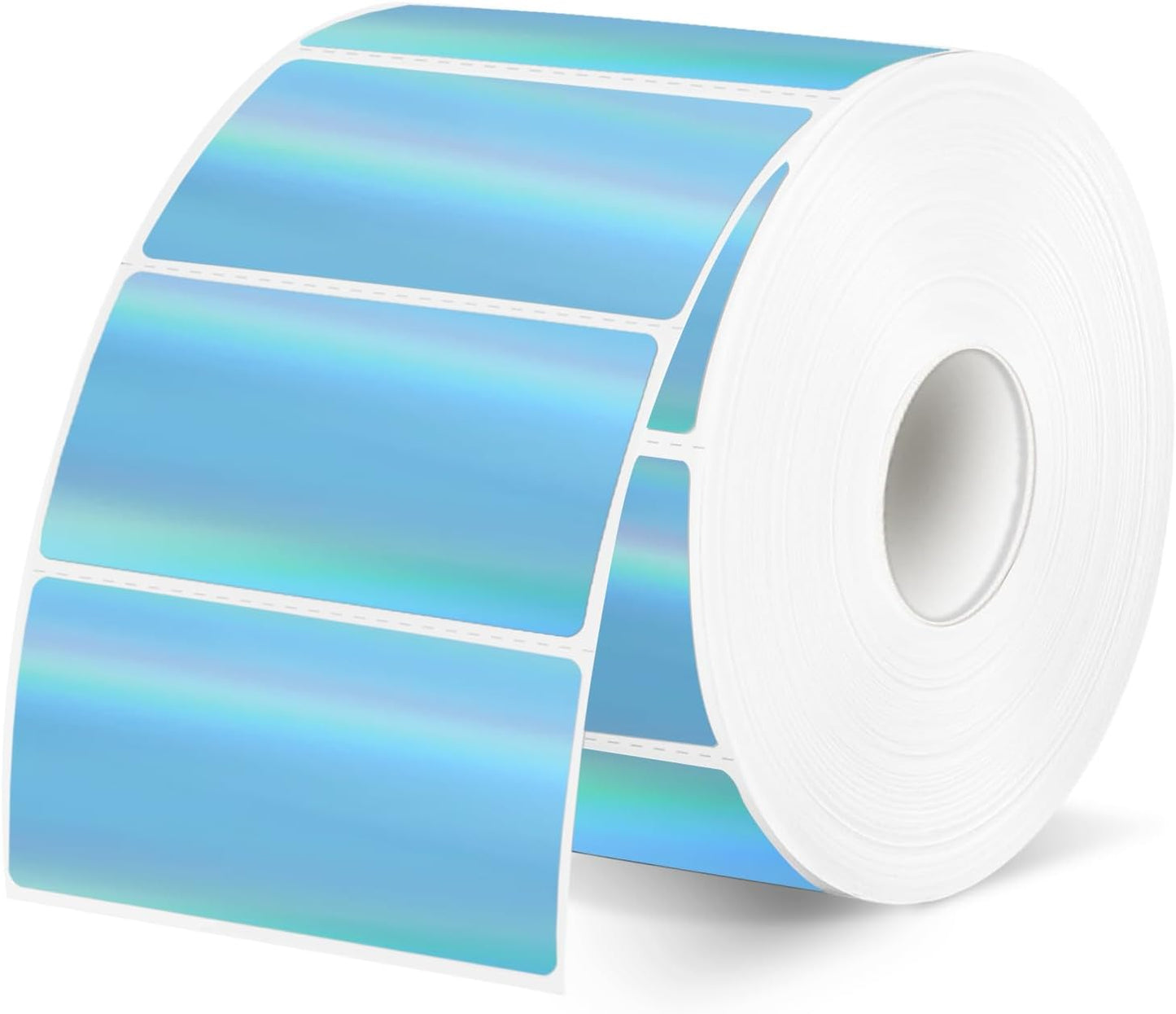Holographic Barcode Labels- 2x1 Inch, Compatible with Rollo & Zebra