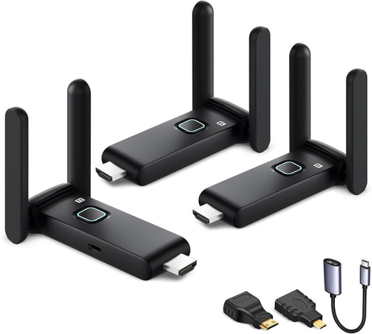 POFAN Wireless HDMI Extender - Dual Monitor Streaming