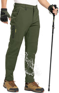 Men's Snow Pants Fleece Lined Waterproof Softshell - Warm Outdoor Gear