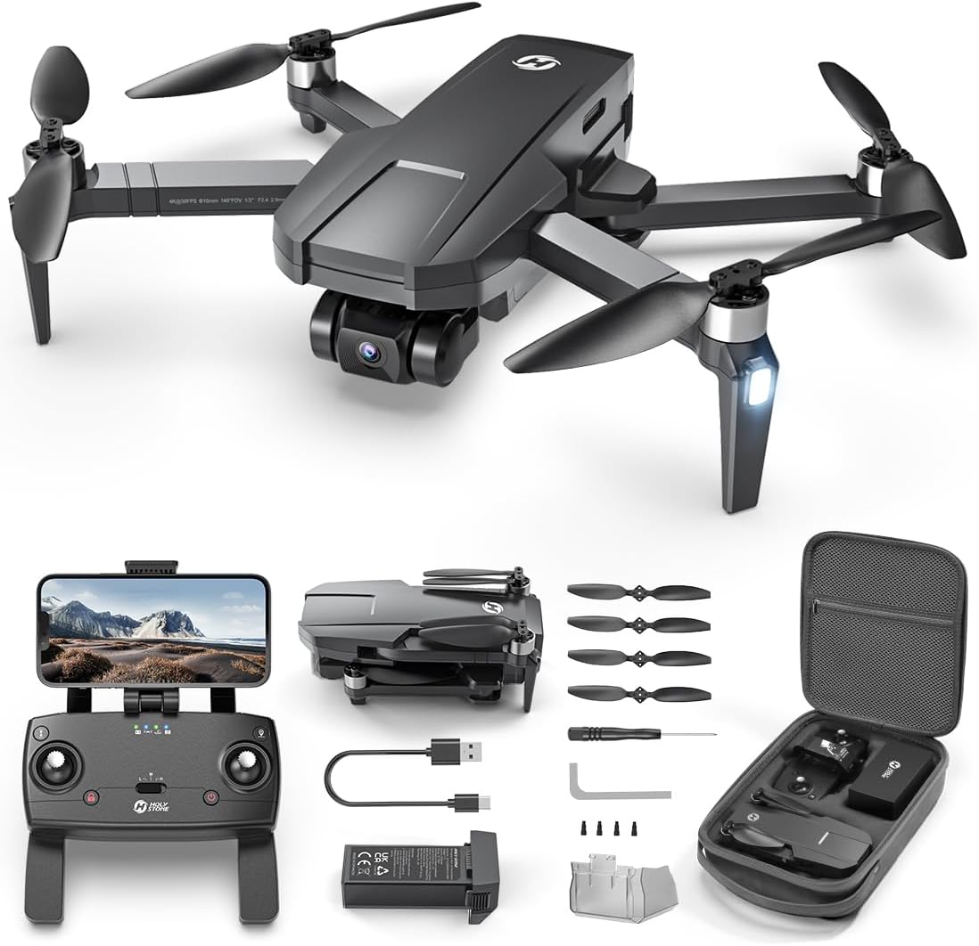 Holy Stone HS720R 4K Drone: 3-Axis Gimbal, 10,000ft Range