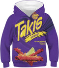 Boys and Girls 3D Print Hoodie Sweatershirt with Pocket - Fun Snack