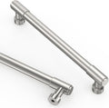 6.3 in Brushed Satin Nickel Cabinet Pulls 10 Pack - Durable Drawer