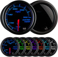 GlowShift Tinted 7 Color 300F Water Temp Gauge Kit - Multi-Color