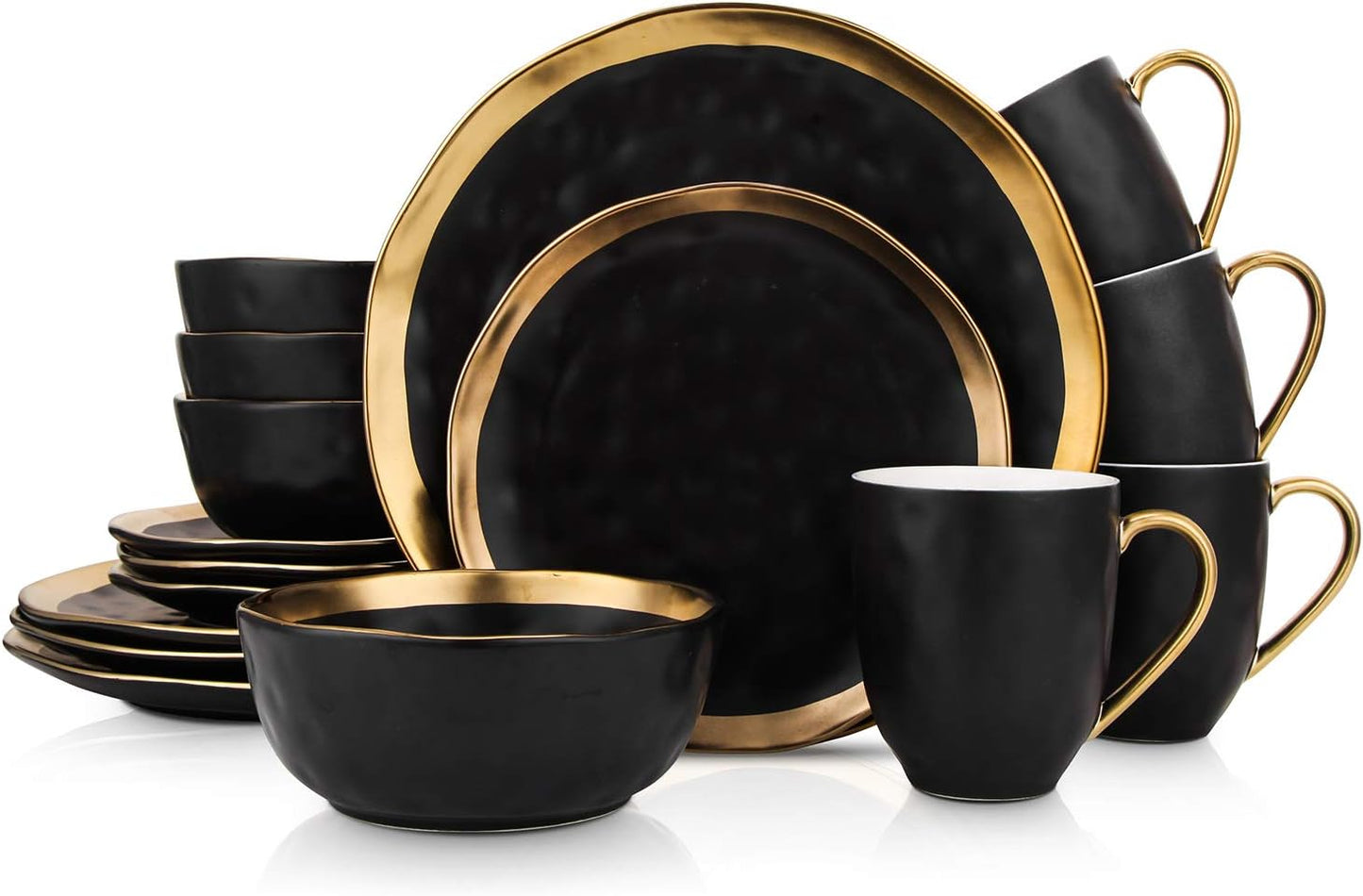 Stone Lain Florian Modern Porcelain Dinnerware Set for 4