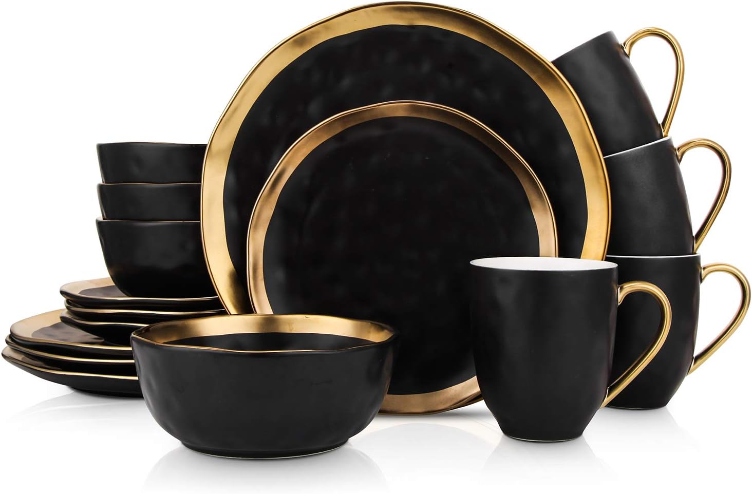 Stone Lain Florian Modern Porcelain Dinnerware Set for 4