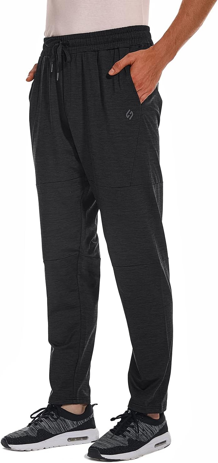 Tall Mens Sweatpants with Zipper Pocket for Extra Comfort