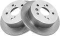 TRQ Rear Brake Rotors Set Compatible with 2002-2008 Toyotas - Direct