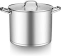 TeamFar 14QT Stainless Steel Stock Pot for Healthy Cooking
