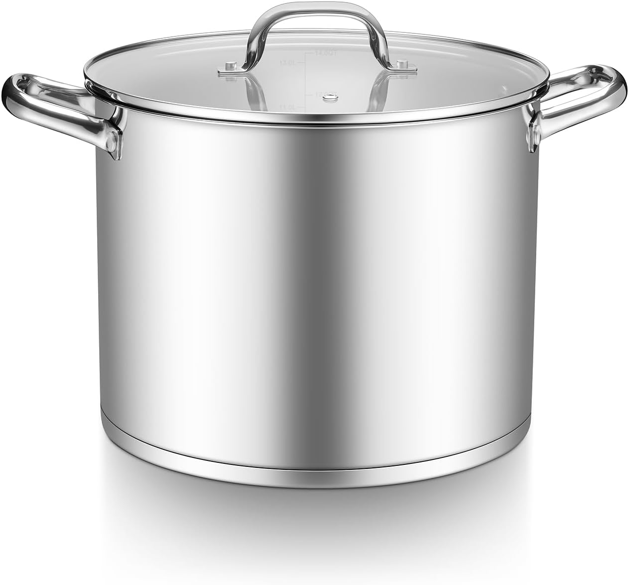 TeamFar 14QT Stainless Steel Stock Pot for Healthy Cooking