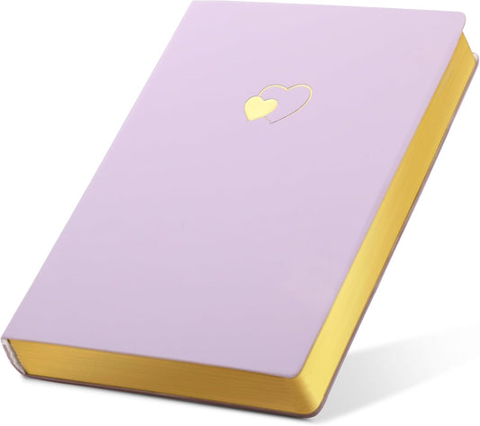 CAGIE Heart Leather Diary A5 Purple